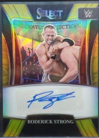 Roderick Strong [Gold Prizm] #SN-RST