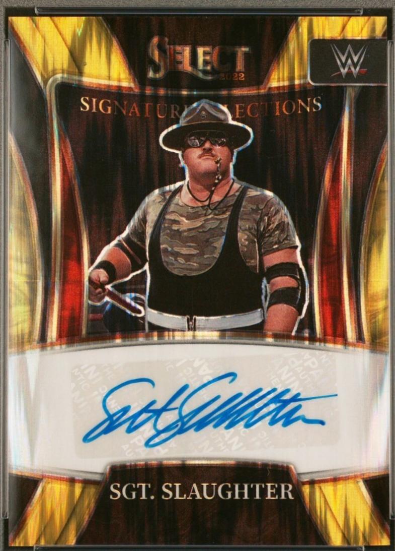 Sgt. Slaughter [Gold Flash Prizm] #SN-SGS