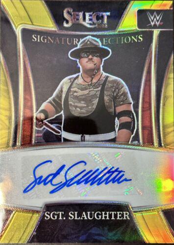 Sgt. Slaughter [Gold Prizm] #SN-SGS