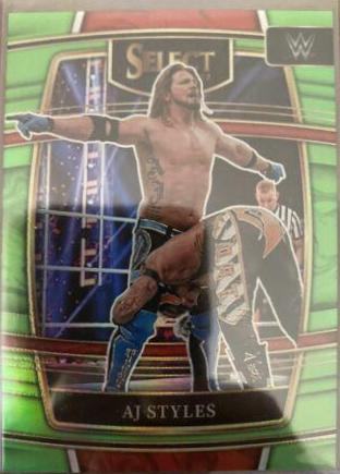 AJ Styles [Neon Green Prizm] #13