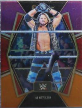 AJ Styles [Purple & Orange Prizm] #107