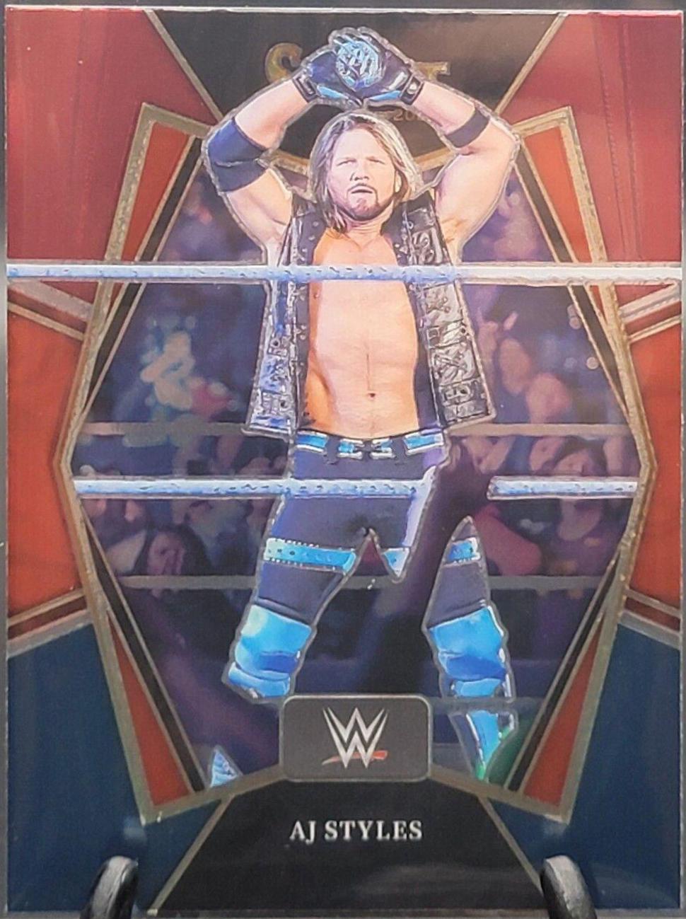 AJ Styles [Red & Blue Prizm] #107