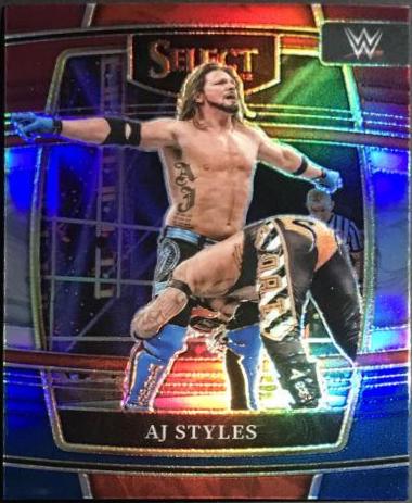 AJ Styles [Red & Blue Prizm] #13