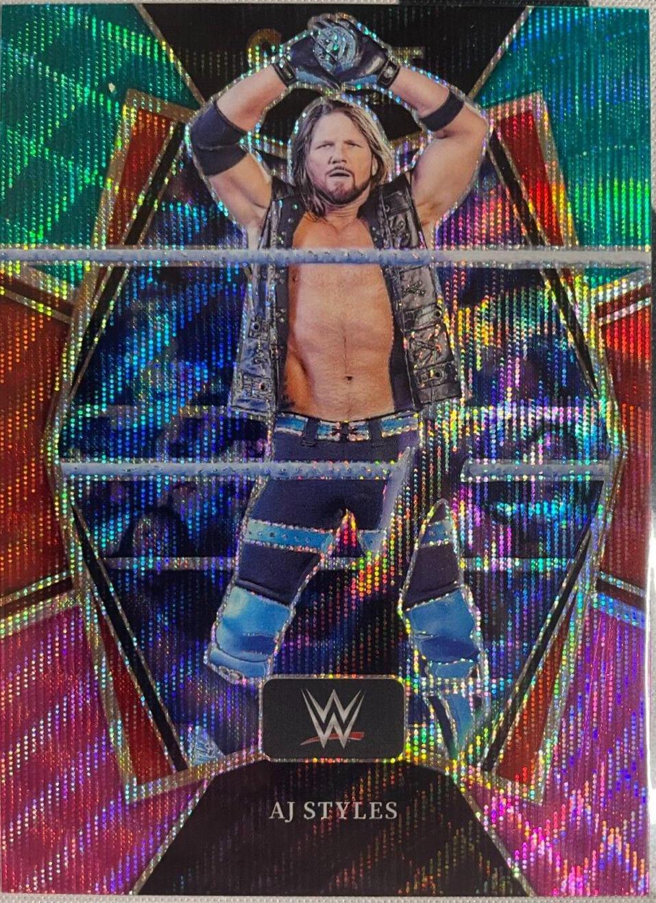 AJ Styles [Tri Color Prizm] #107