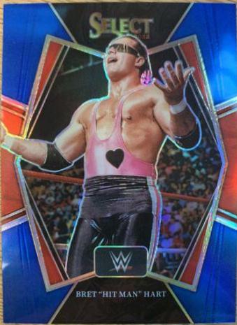 Bret 'Hit Man' Hart [Blue Prizm] #129