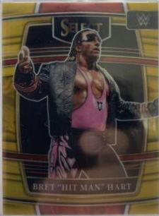 Bret 'Hit Man' Hart [Gold Prizm] #85
