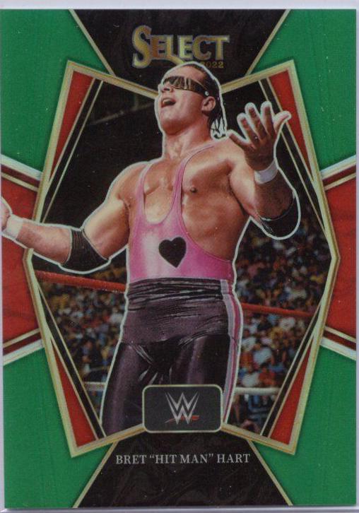 Bret 'Hit Man' Hart [Green Prizm] #129