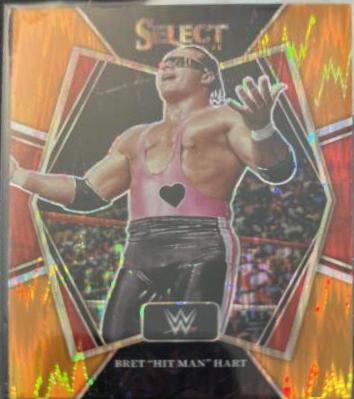 Bret 'Hit Man' Hart [Orange Flash] #129