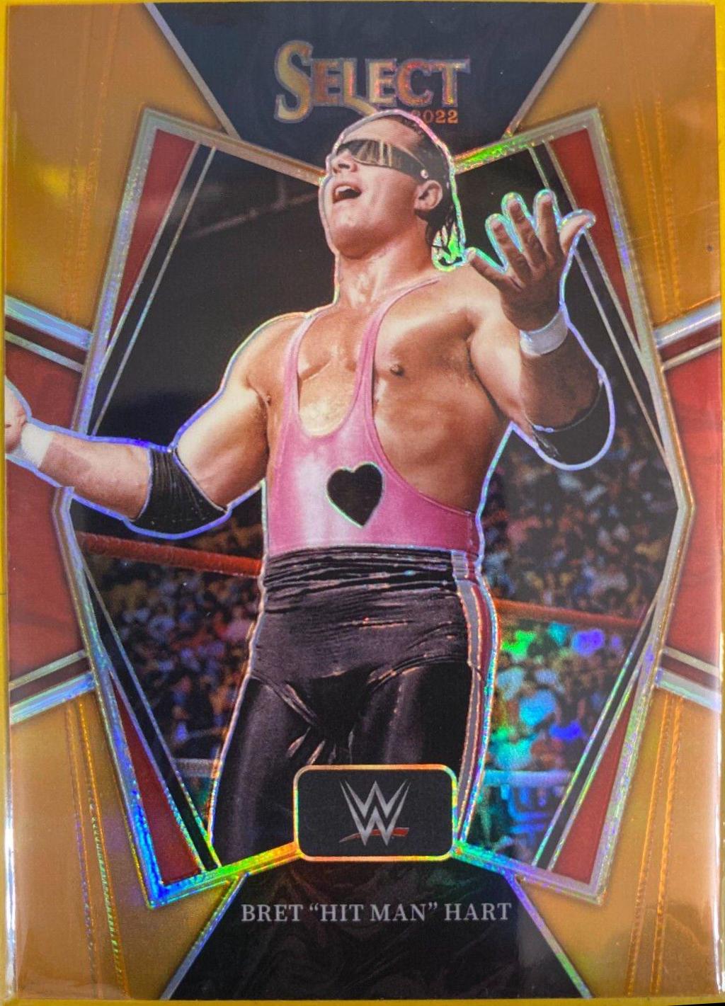 Bret 'Hit Man' Hart [Orange Prizm] #129