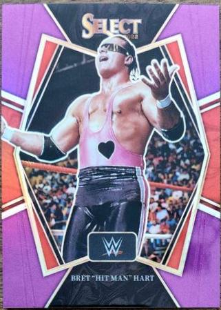 Bret 'Hit Man' Hart [Purple Prizm] #129