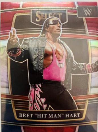 Bret 'Hit Man' Hart [Red & Blue Prizm] #85