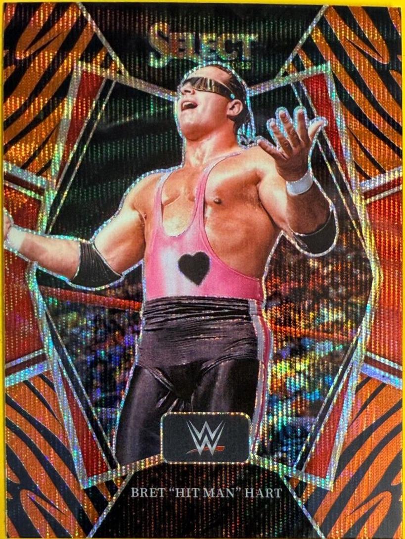 Bret 'Hit Man' Hart [Tiger Prizm] #129