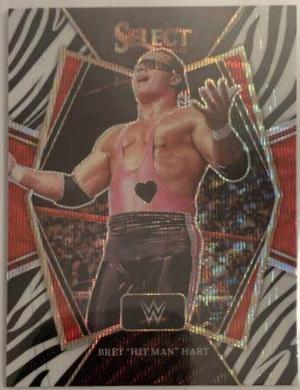 Bret 'Hit Man' Hart [Zebra Prizm] #129