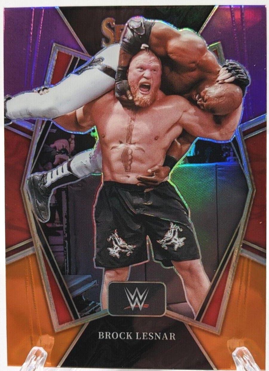 Brock Lesnar [Purple & Orange Prizm] #139
