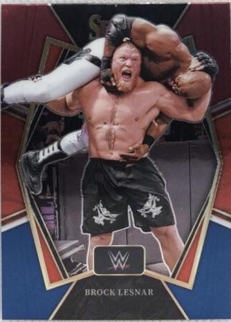 Brock Lesnar [Red & Blue Prizm] #139