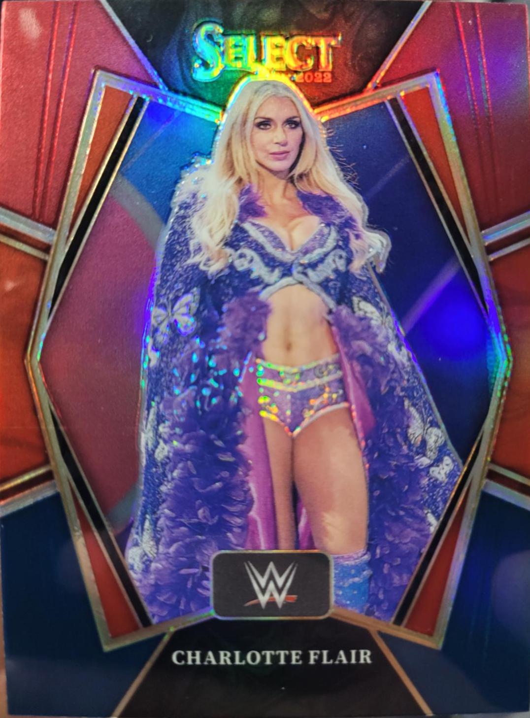 Charlotte Flair [Red & Blue Prizm] #101