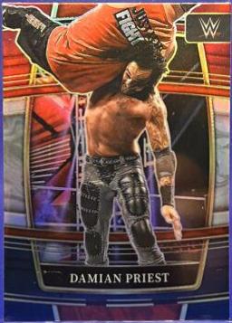 Damian Priest [Red & Blue Prizm] #75