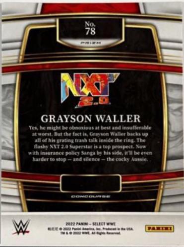 Grayson Waller [Purple & Orange Prizm] #143