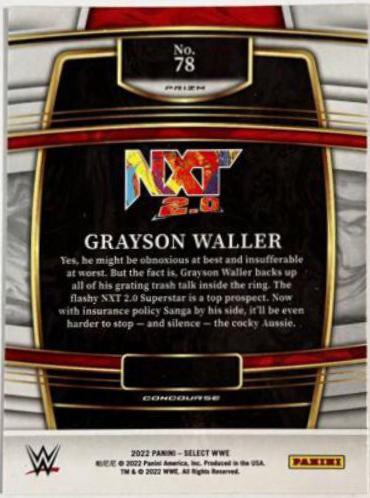 Grayson Waller [Purple & Orange Prizm] #78