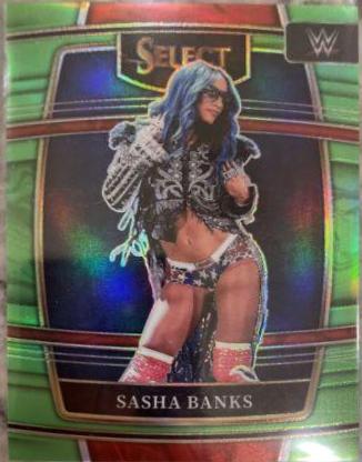 Sasha Banks [Neon Green Prizm] #86