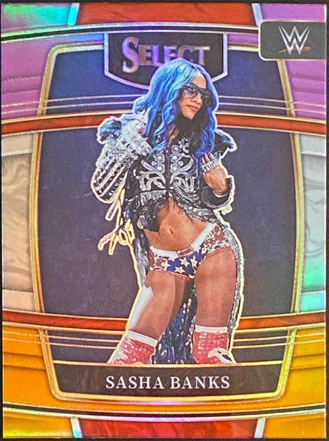 Sasha Banks [Purple & Orange Prizm] #86