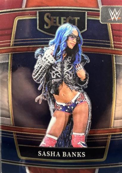 Sasha Banks [Red & Blue Prizm] #86