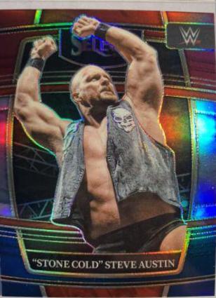 Stone Cold Steve Austin [Red & Blue Prizm] #55