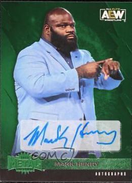 Mark Henry [Green Autograph] #75