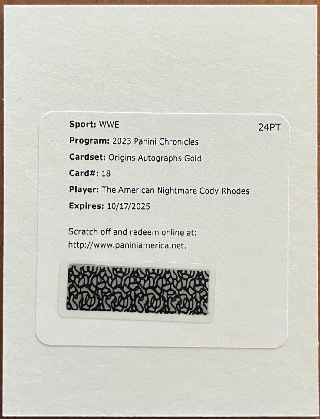 The American Nightmare Cody Rhodes [Gold] #18