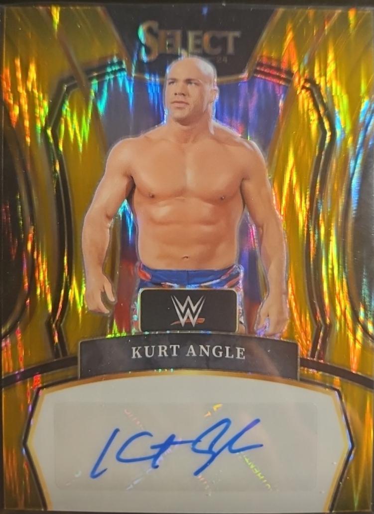 Kurt Angle [Gold Flash Prizm] #15
