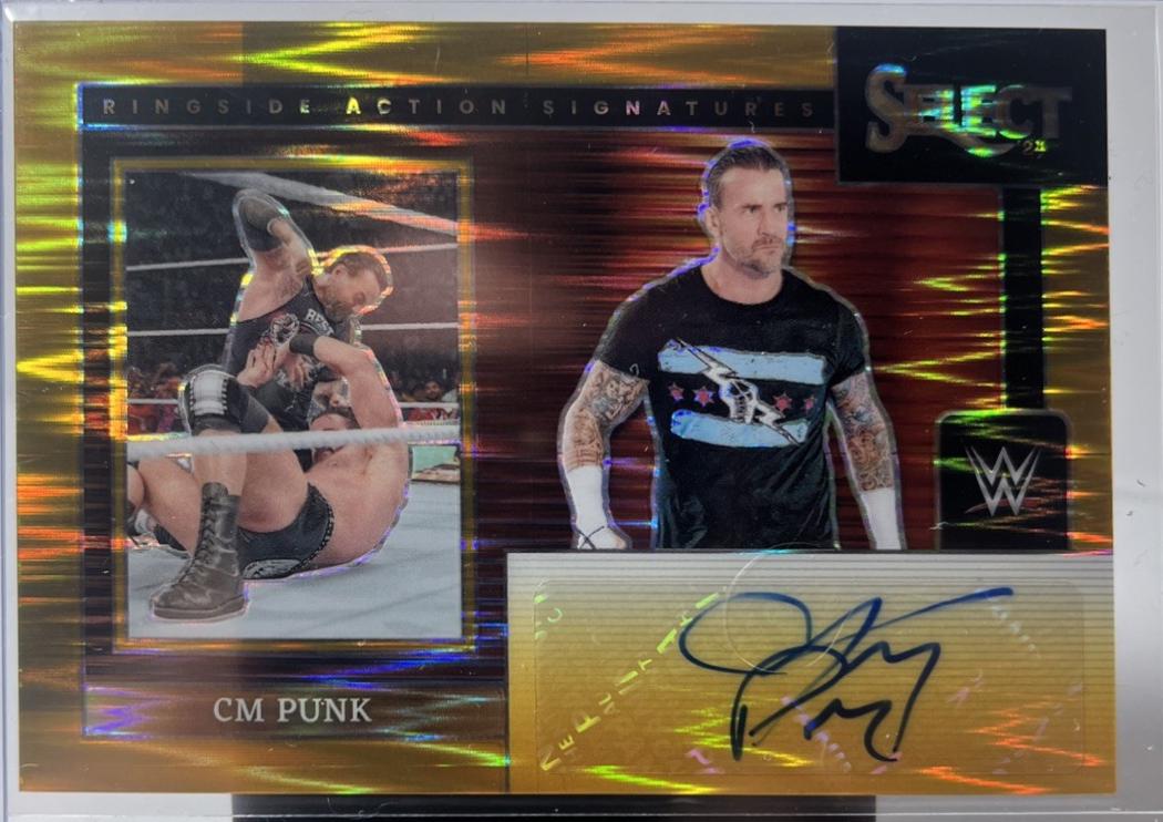 CM Punk [Gold Flash Prizm] #21