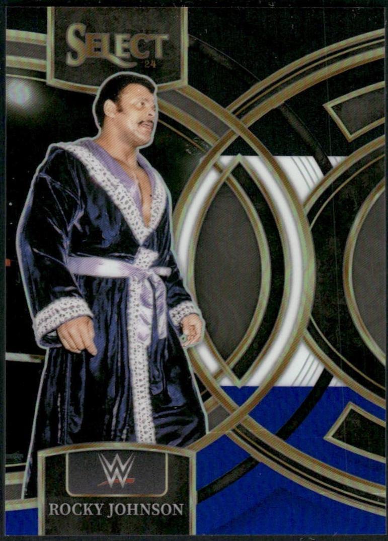Rocky Johnson [Black Blue Prizm] #144