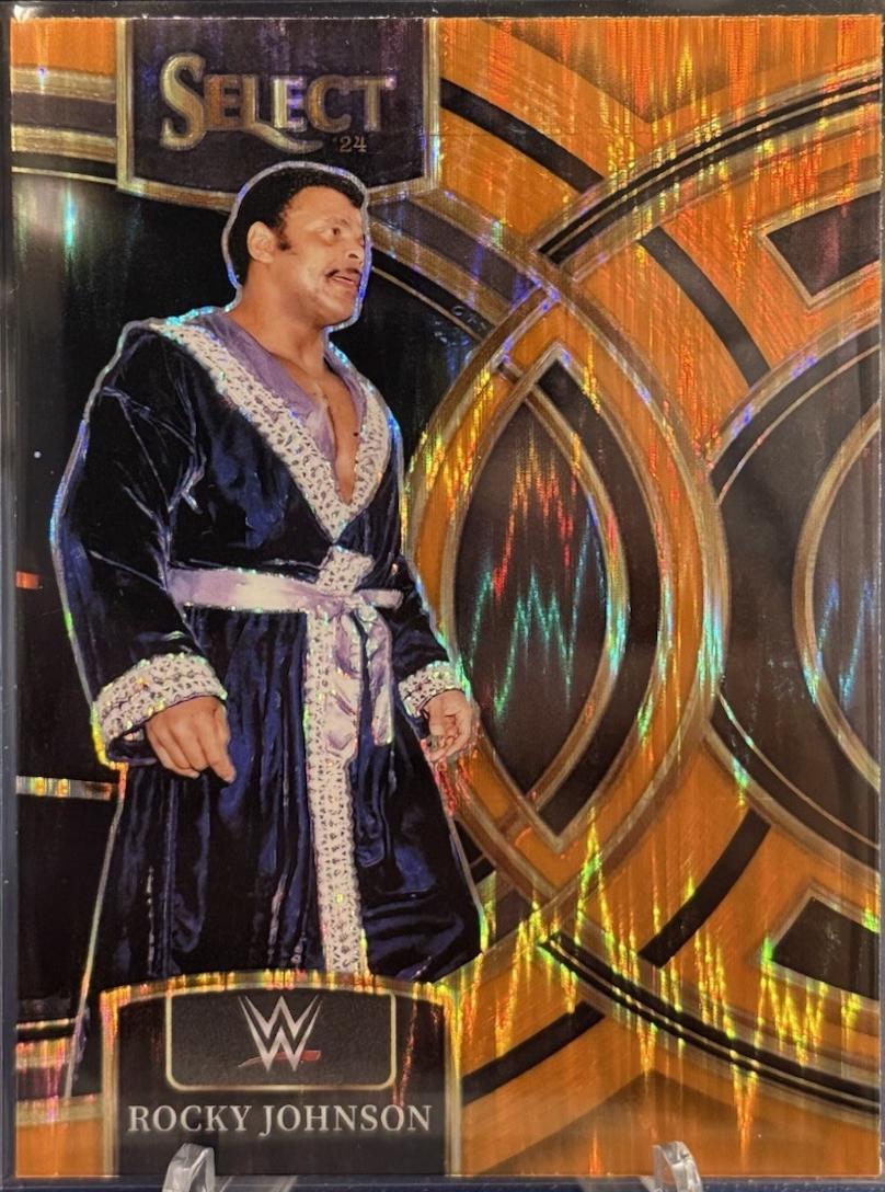 Rocky Johnson [Orange Flash Prizm] #144
