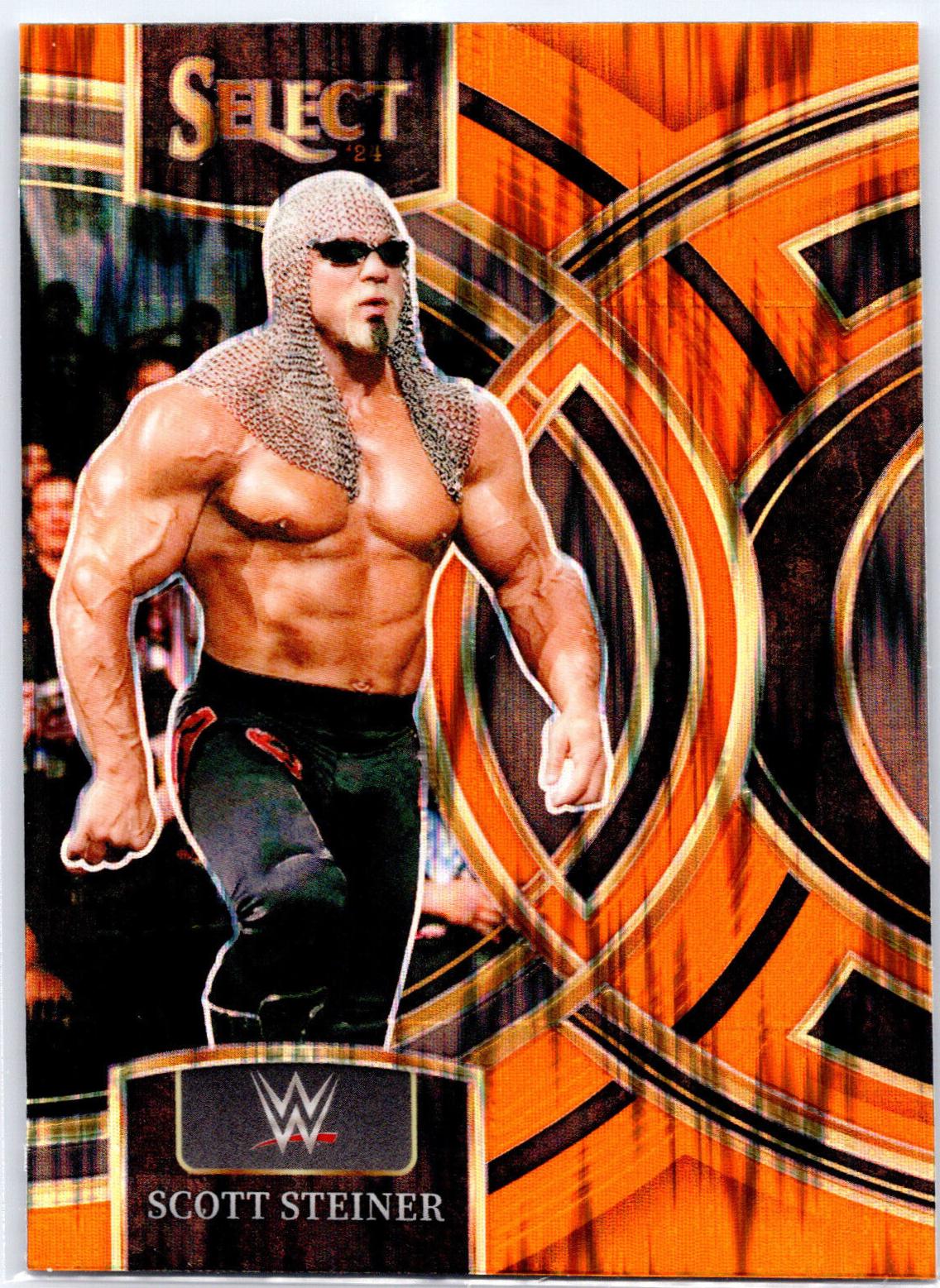 Scott Steiner [Orange Flash Prizm] #184