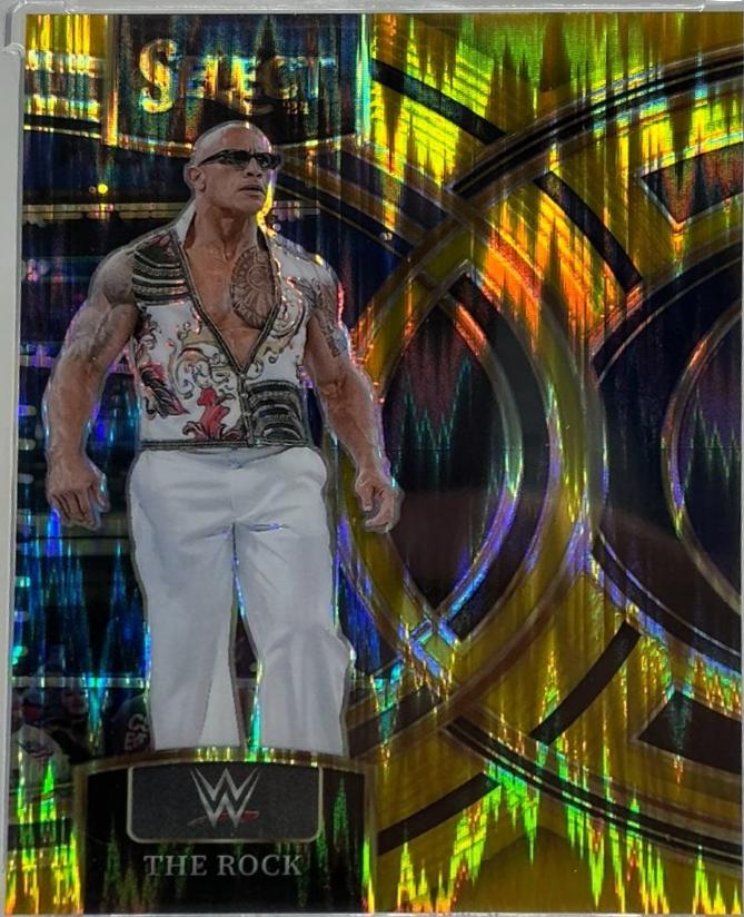 The Rock [Gold Flash Prizm] #176