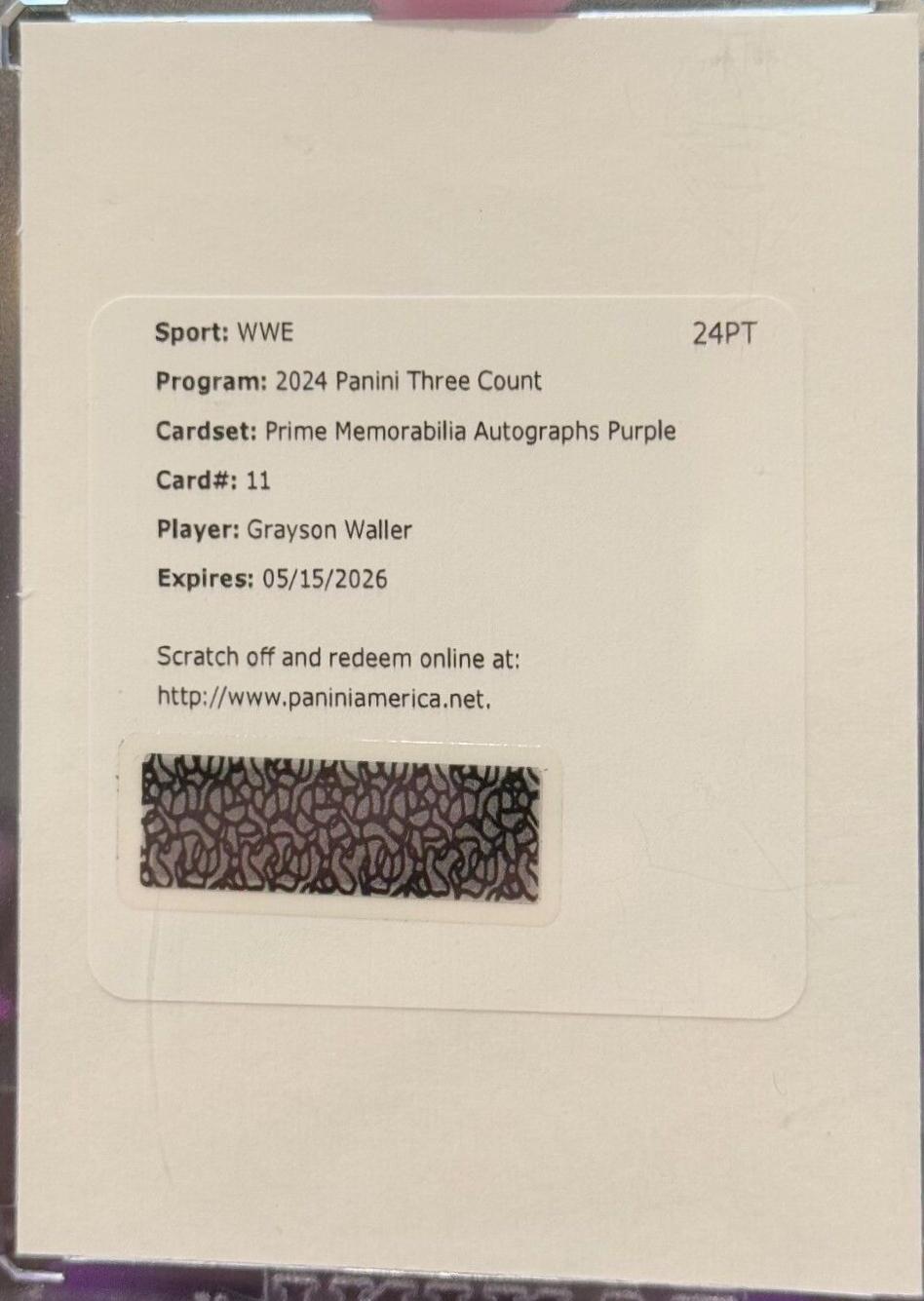 Grayson Waller [Purple] #11