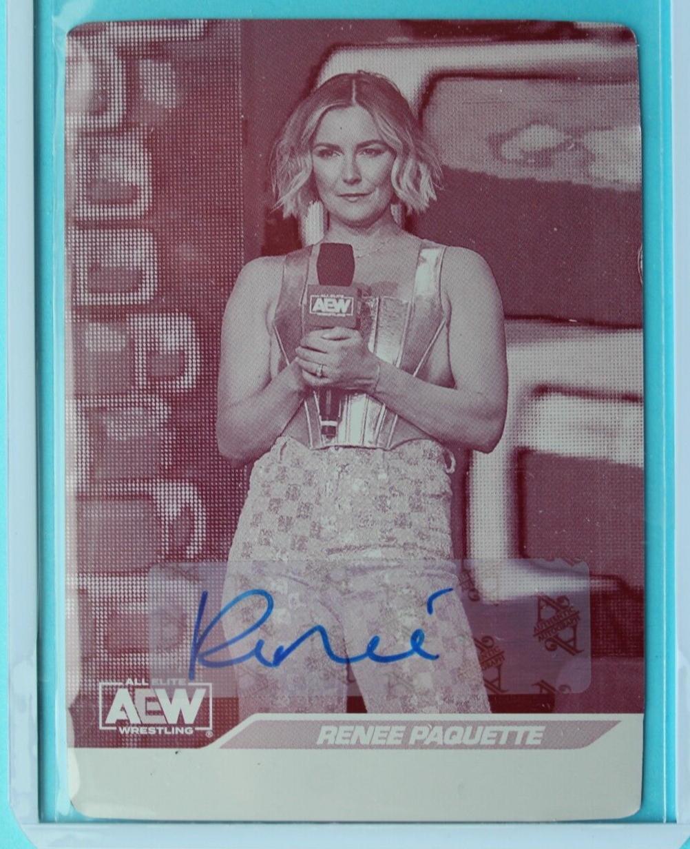 Renee Paquette [Printing Plate Autograph] #97