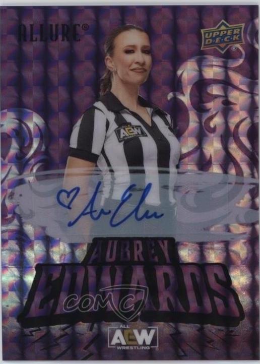 Aubrey Edwards [Purple Diamond SP Red Autograph] #115