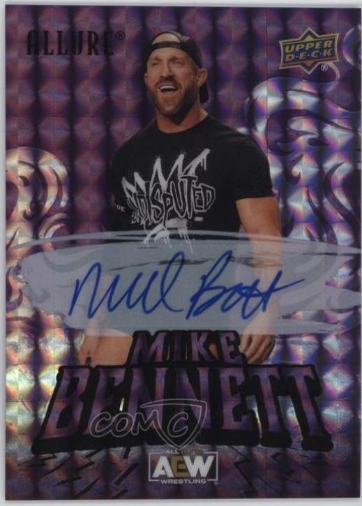 Mike Bennett [Purple Diamond Red Autograph] #100