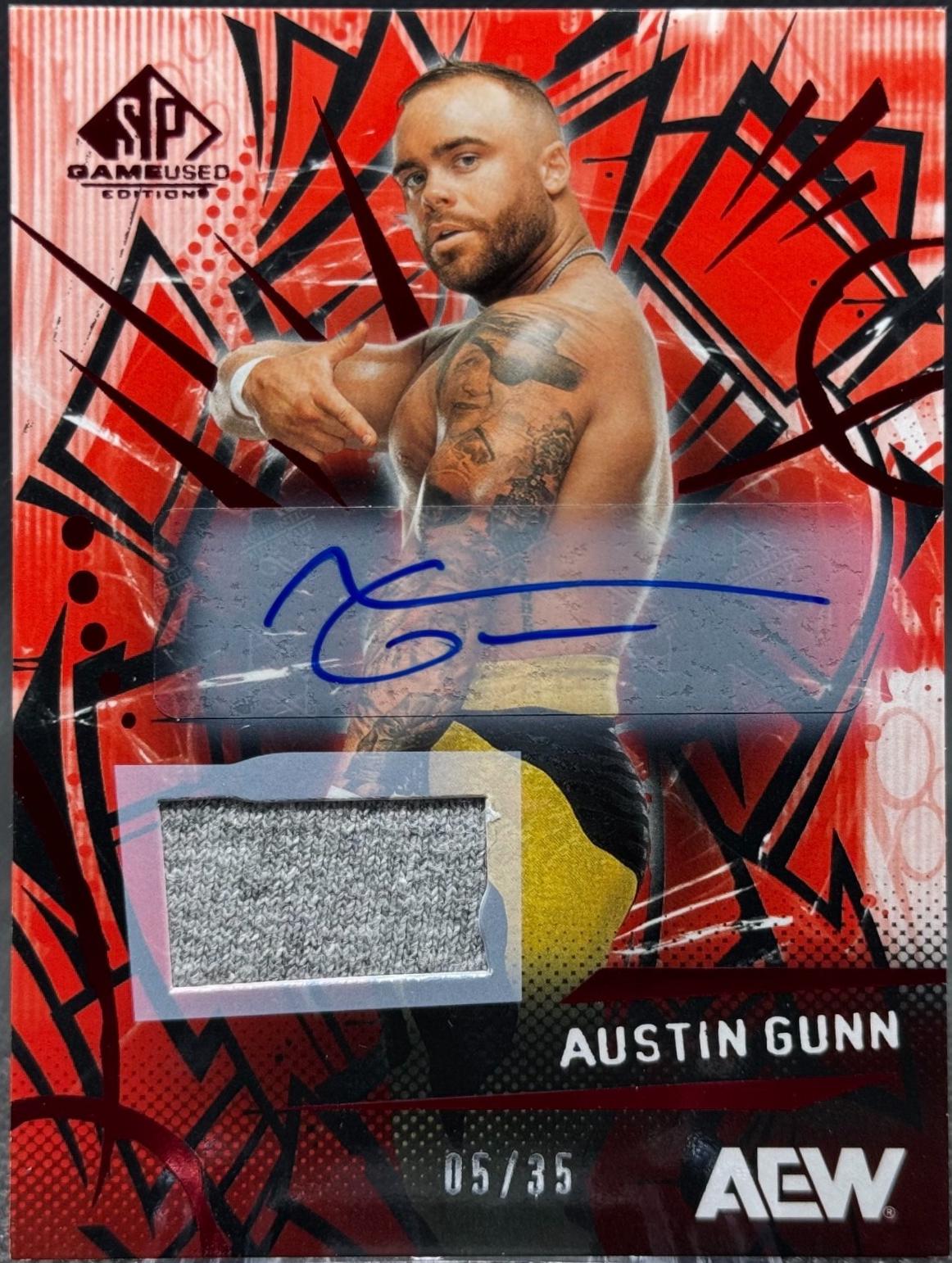 Austin Gunn [Red Memorabilia Autograph] #31