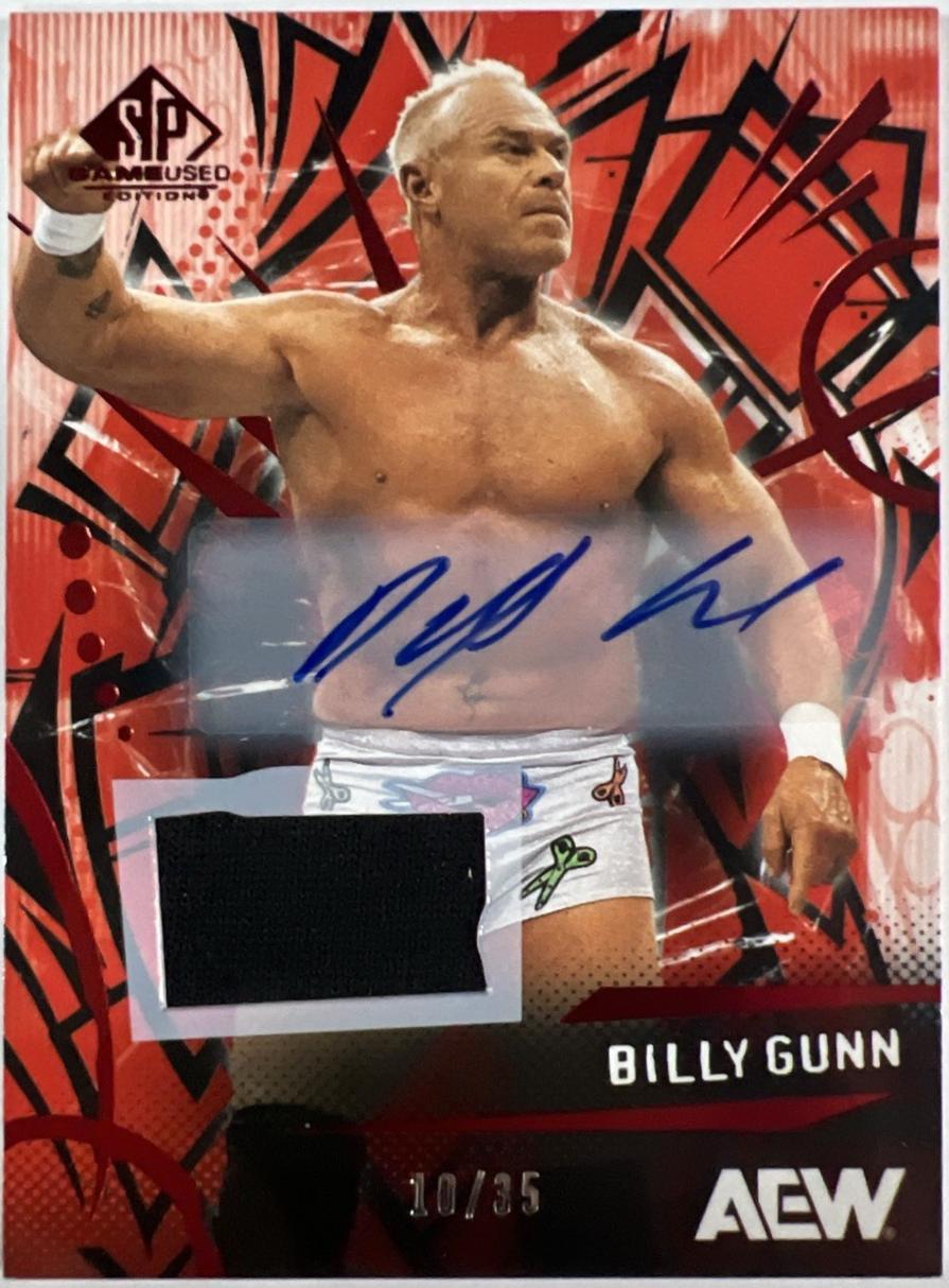 Billy Gunn [Red Memorabilia Autograph] #5