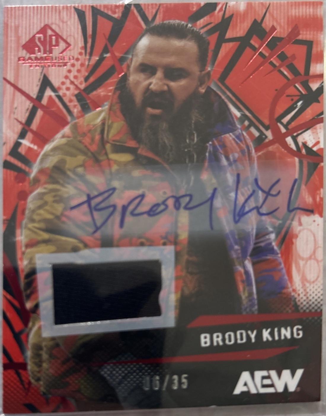 Brody King [Red Memorabilia Autograph] #7