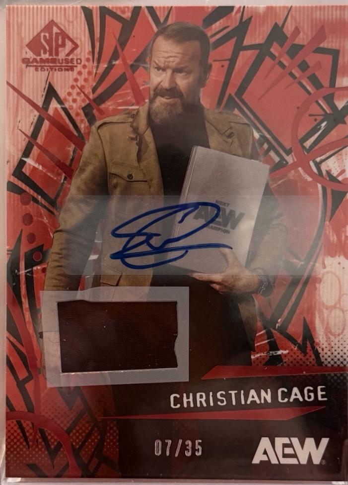 Christian Cage [Red Memorabilia Autograph] #6
