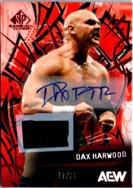 Dax Harwood [Red Memorabilia Autograph] #63
