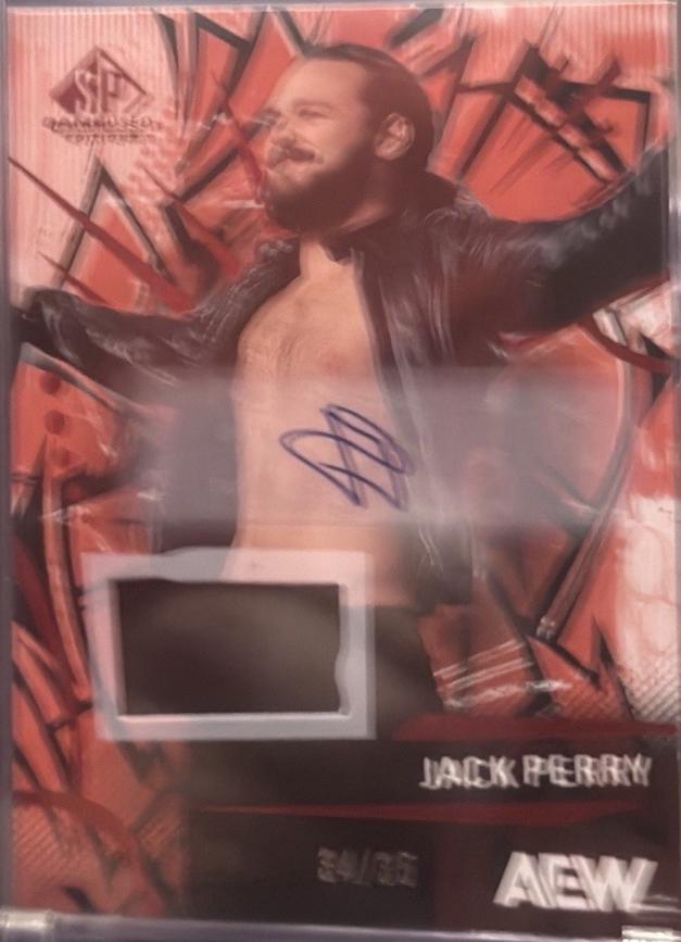 Jack Perry [Red Memorabilia Autograph] #17
