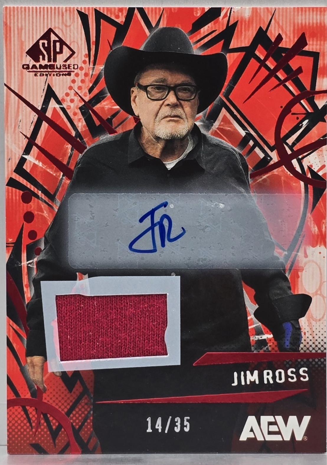 Jim Ross [Red Memorabilia Autograph] #42