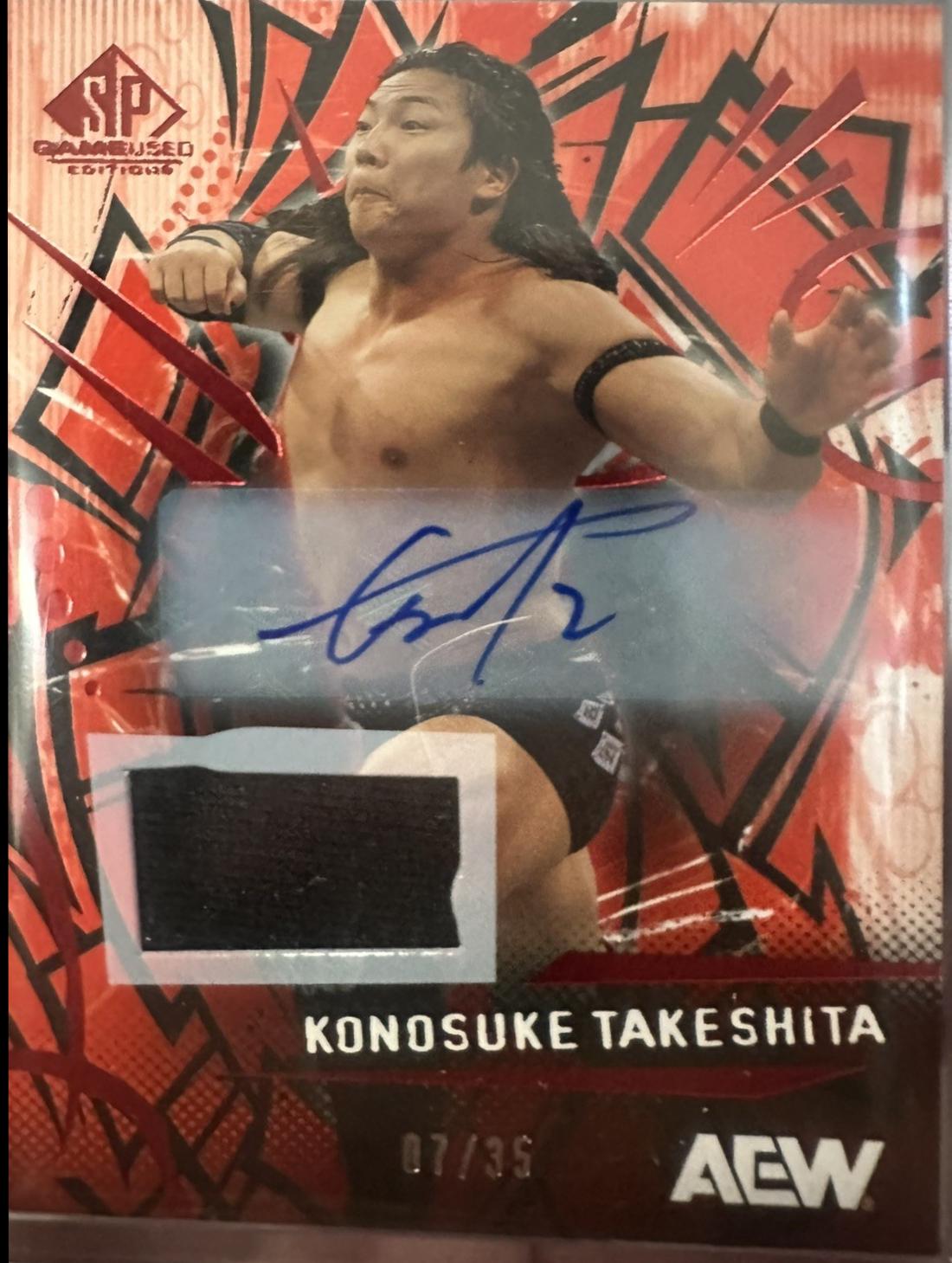 Konosuke Takeshita [Red Memorabilia Autograph] #46