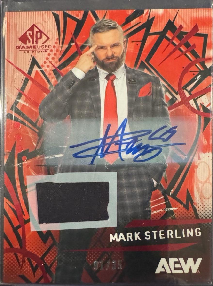 Mark Sterling [Red Memorabilia Autograph] #59