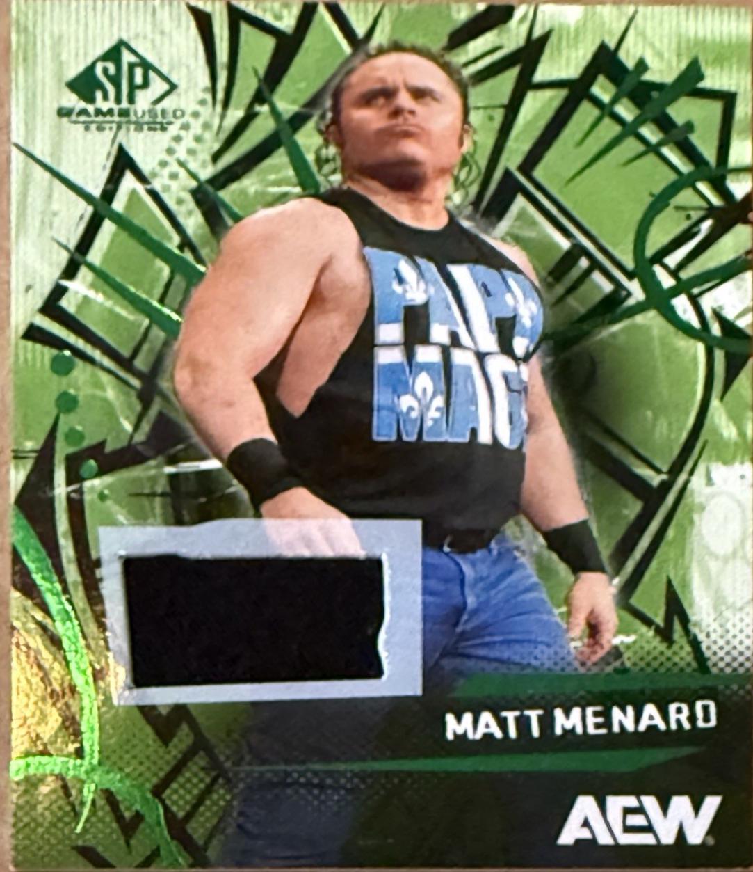 Matt Menard [Green Memorabilia] #65