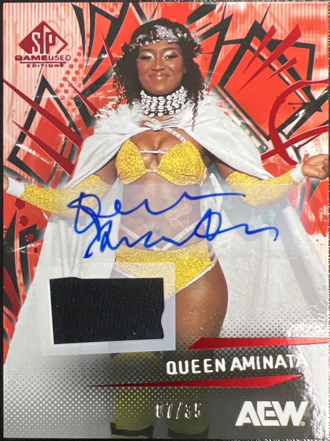 Queen Aminata [Red Memorabilia Autograph] #19